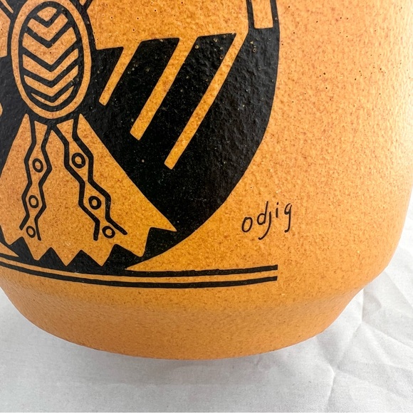 Vintage Daphne Odjig Blue Mountain Pottery Native Artist  Canada Aboriginal - Picture 2 of 14